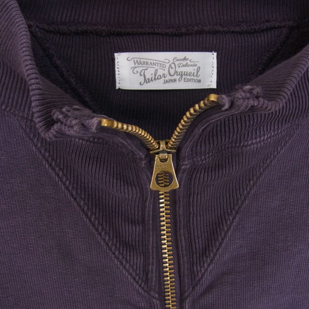 ORGUEIL オルゲイユ OR-9082 Zip-up Sweat Shirt ジップアップ スウェット ネイビー系 38【中古】