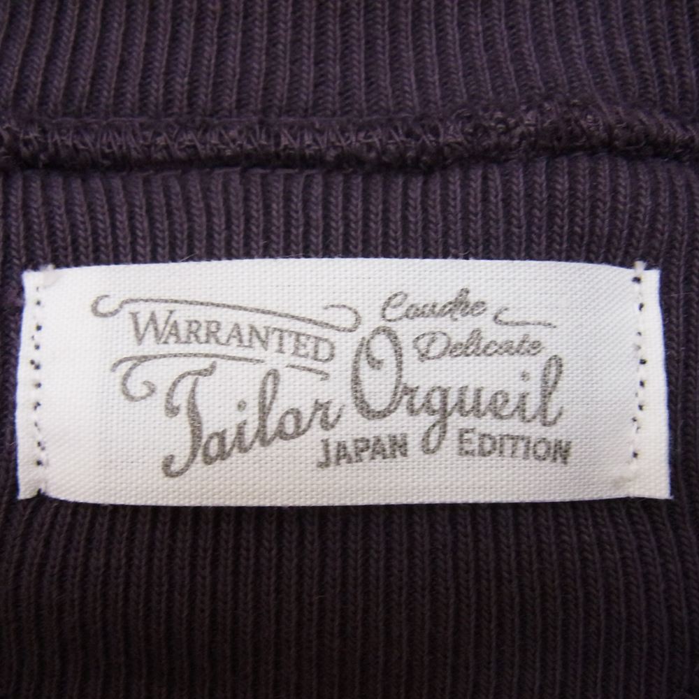 ORGUEIL オルゲイユ OR-9082 Zip-up Sweat Shirt ジップアップ スウェット ネイビー系 38【中古】
