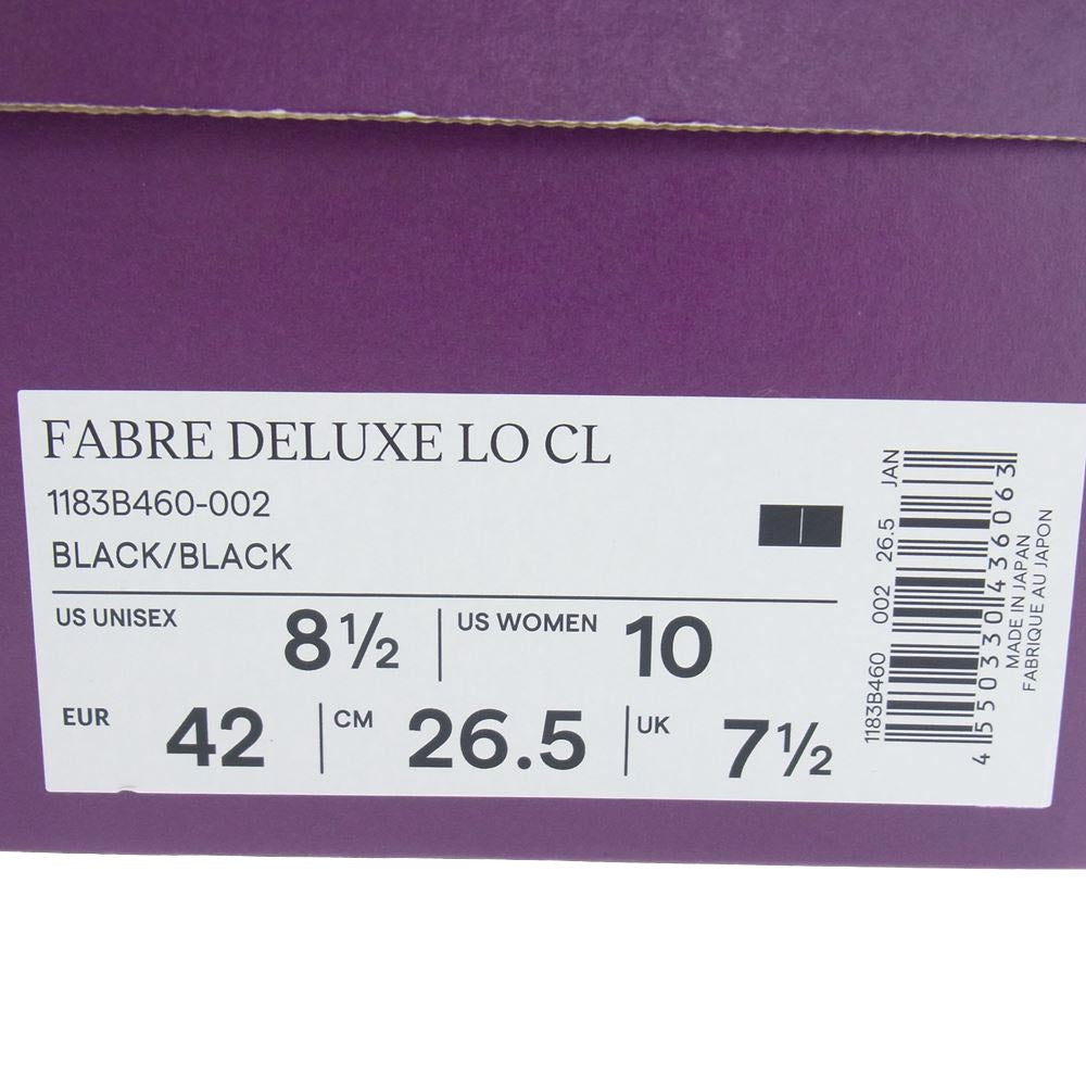ONITSUKA TIGER オニツカタイガー 1183B460-002 FABRE DELUXE LO CL ファブレ デラックス ロー スニーカー ブラック系 26.5ｃｍ【美品】【中古】