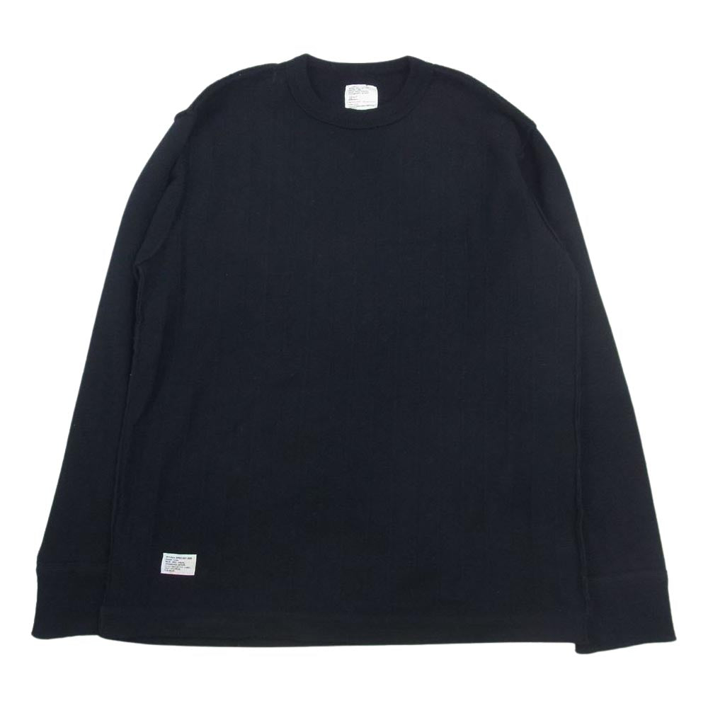 WTAPS ダブルタップス TSDT-CS-M03 WOOL KNTS シャドウ ライン ウール ニット  ブラック系【中古】
