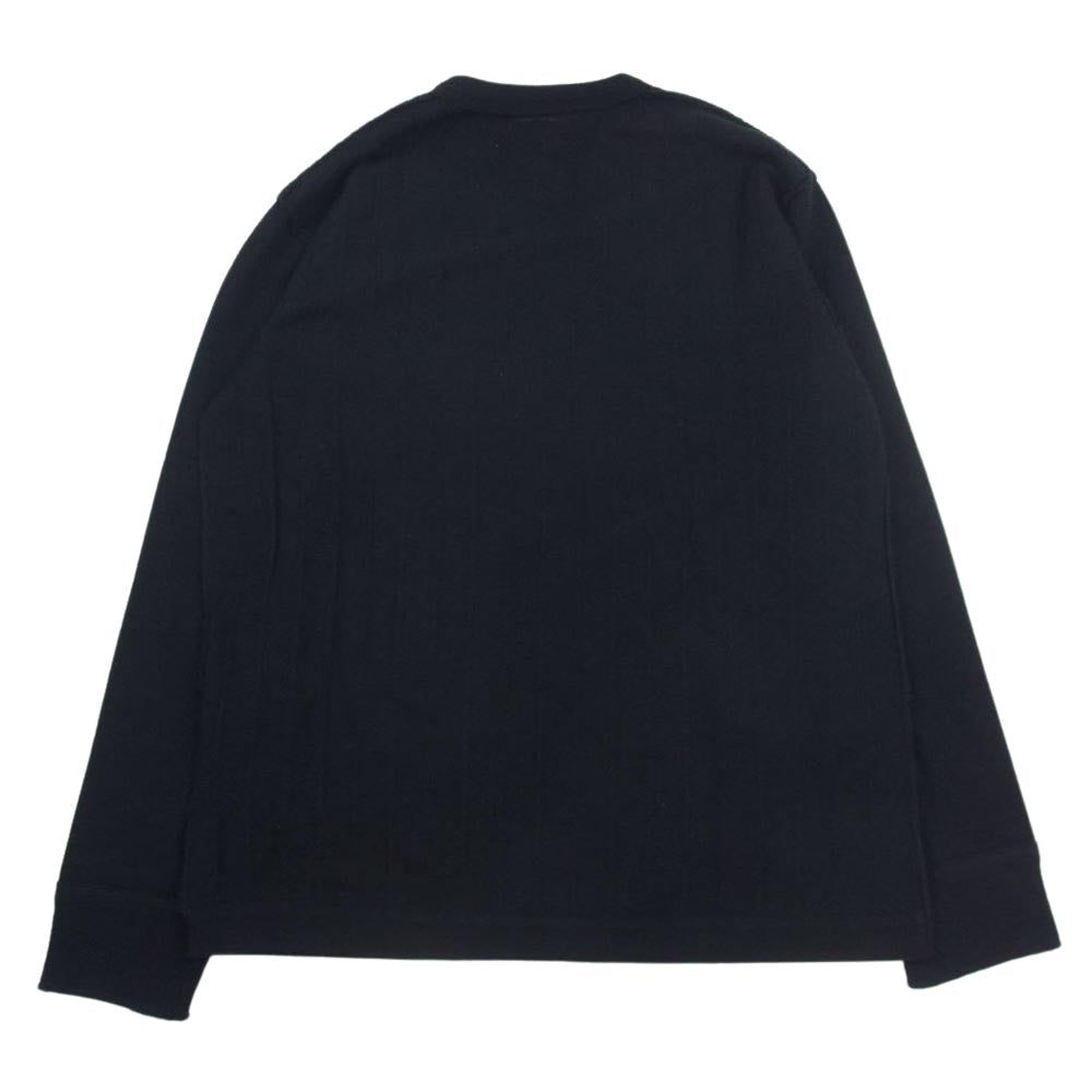 WTAPS ダブルタップス TSDT-CS-M03 WOOL KNTS シャドウ ライン ウール ニット  ブラック系【中古】