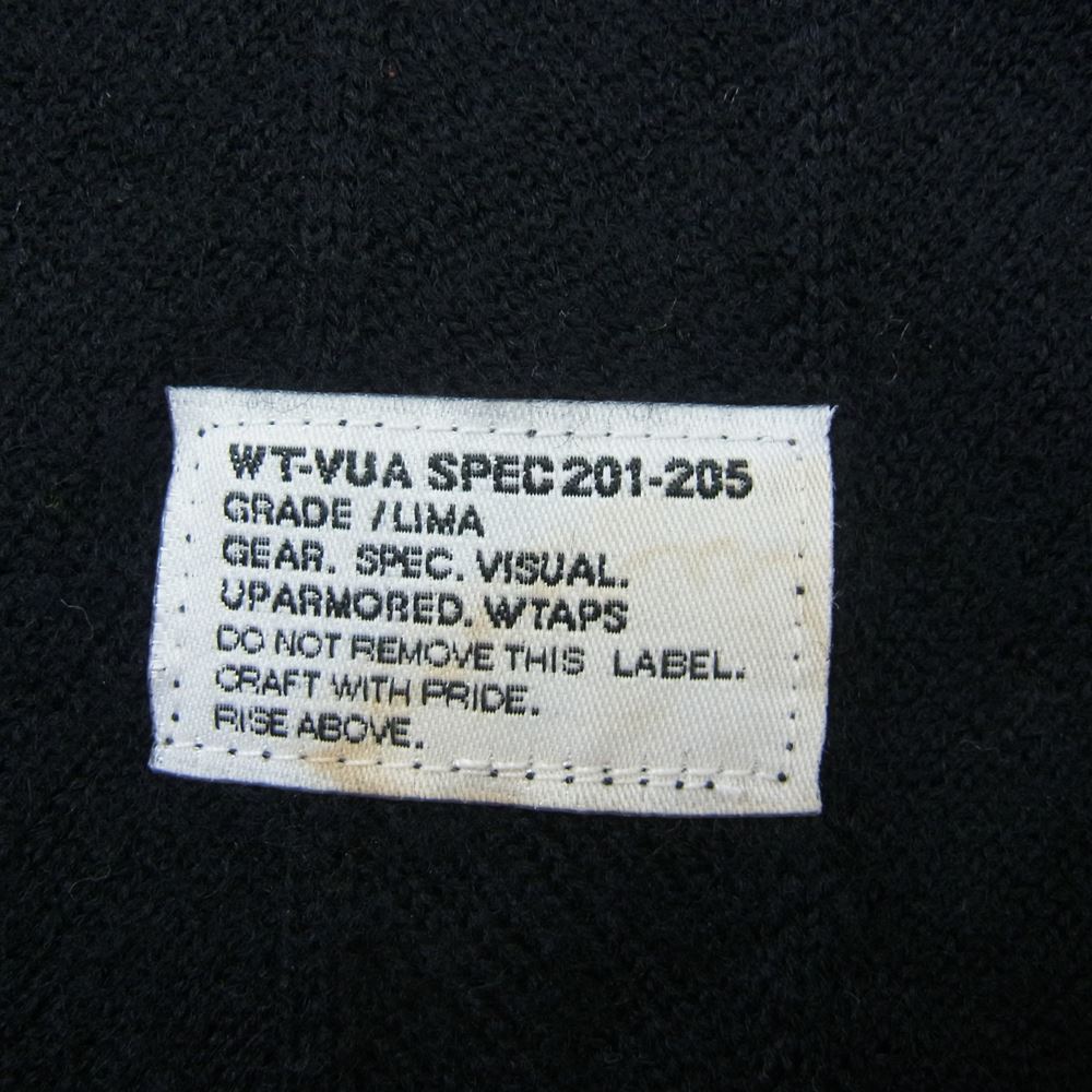 WTAPS ダブルタップス TSDT-CS-M03 WOOL KNTS シャドウ ライン ウール ニット  ブラック系【中古】