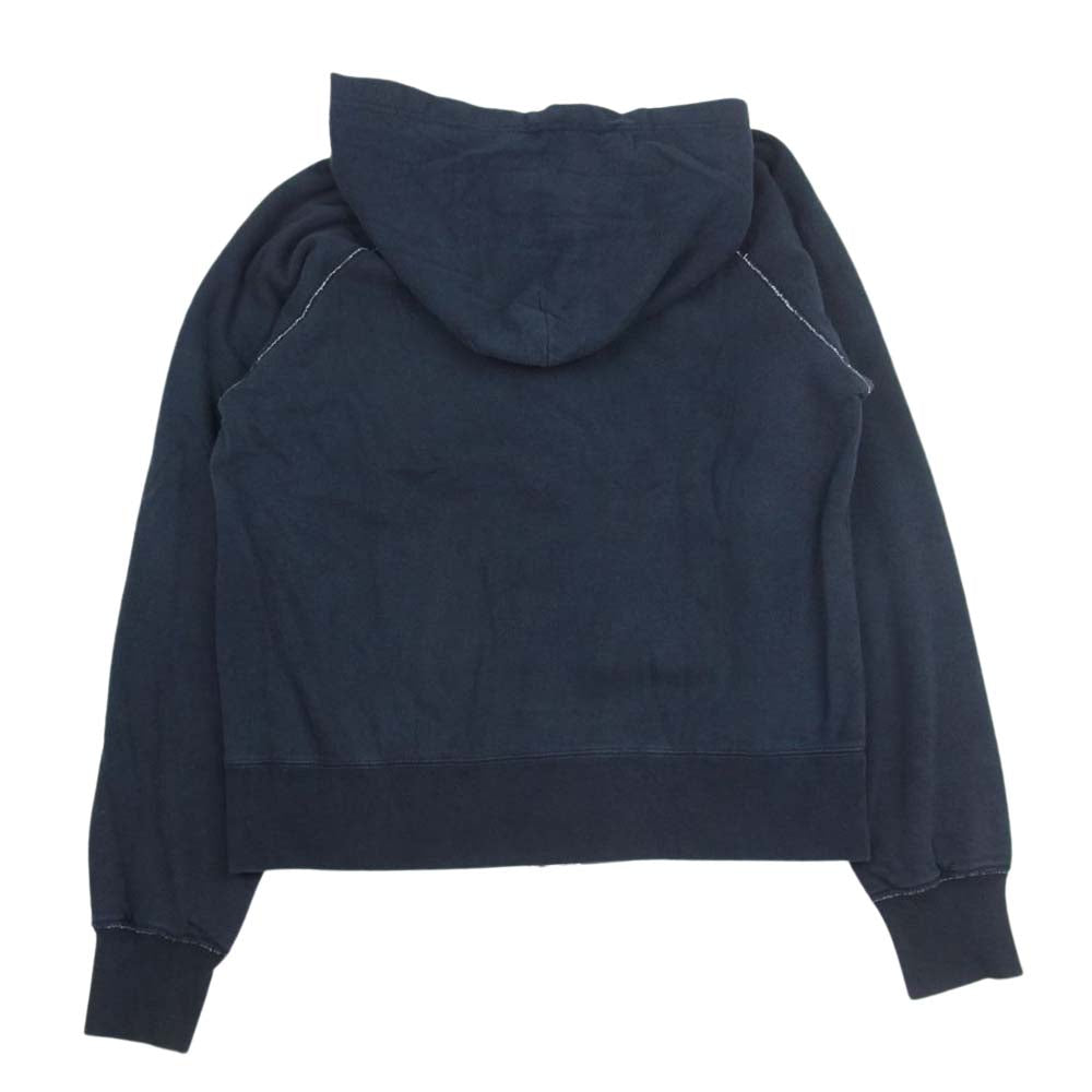 TENDERLOIN テンダーロイン ZIP PARKA 無地 裏地サーマル ジップ アップ スウェット パーカー ネイビー系【中古】