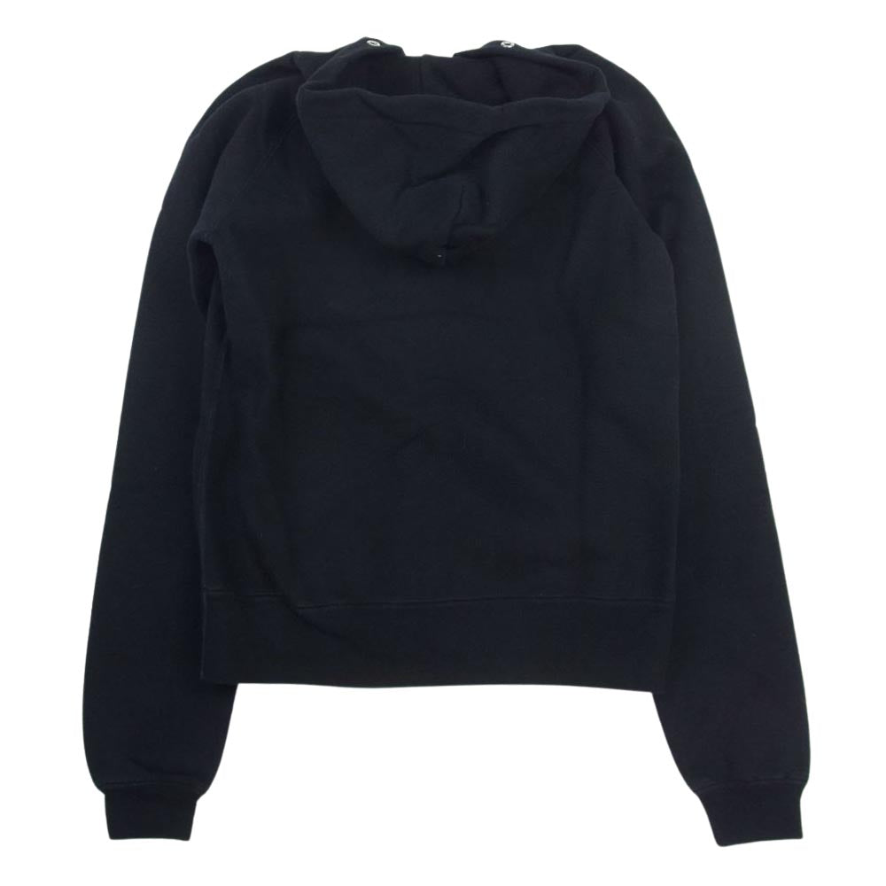 TENDERLOIN テンダーロイン ZIP PARKA ロゴ 刺繍 ジップ アップ スウェット パーカー ブラック系【中古】