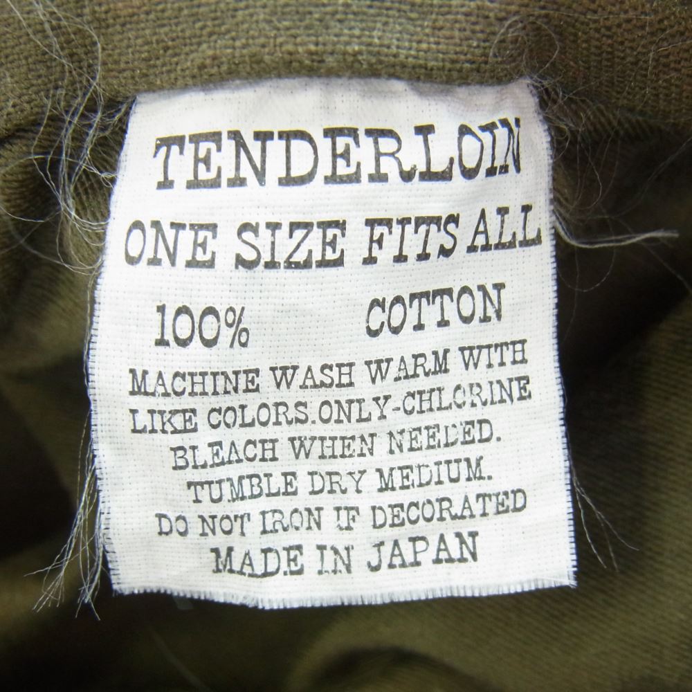 TENDERLOIN テンダーロイン オクタゴン ワーク キャップ カーキ カーキ系 ONE SIZE【中古】