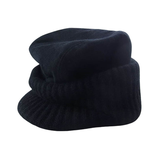 TENDERLOIN テンダーロイン ニット切替 ウール ワーク キャップ ブラック系【中古】