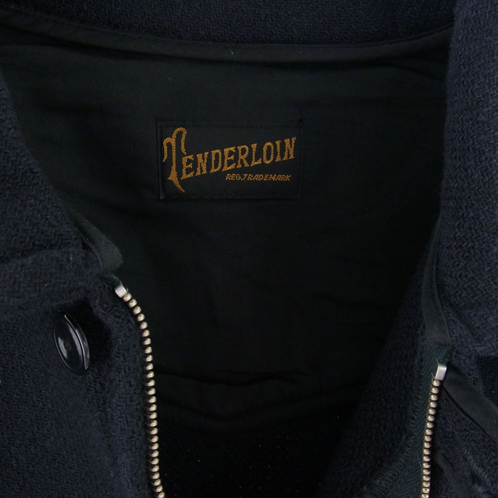 TENDERLOIN テンダーロイン T-MELTON COSSACK コサック メルトン チンストラップ ウール ジャケット ブラック系【中古】