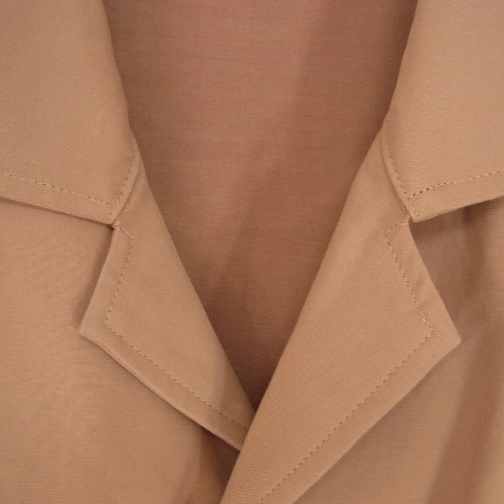 ヨーク 19SS YK19SS0030B テンセル コットン オープンカラー 長袖 シャツ ブラウン系 S【中古】