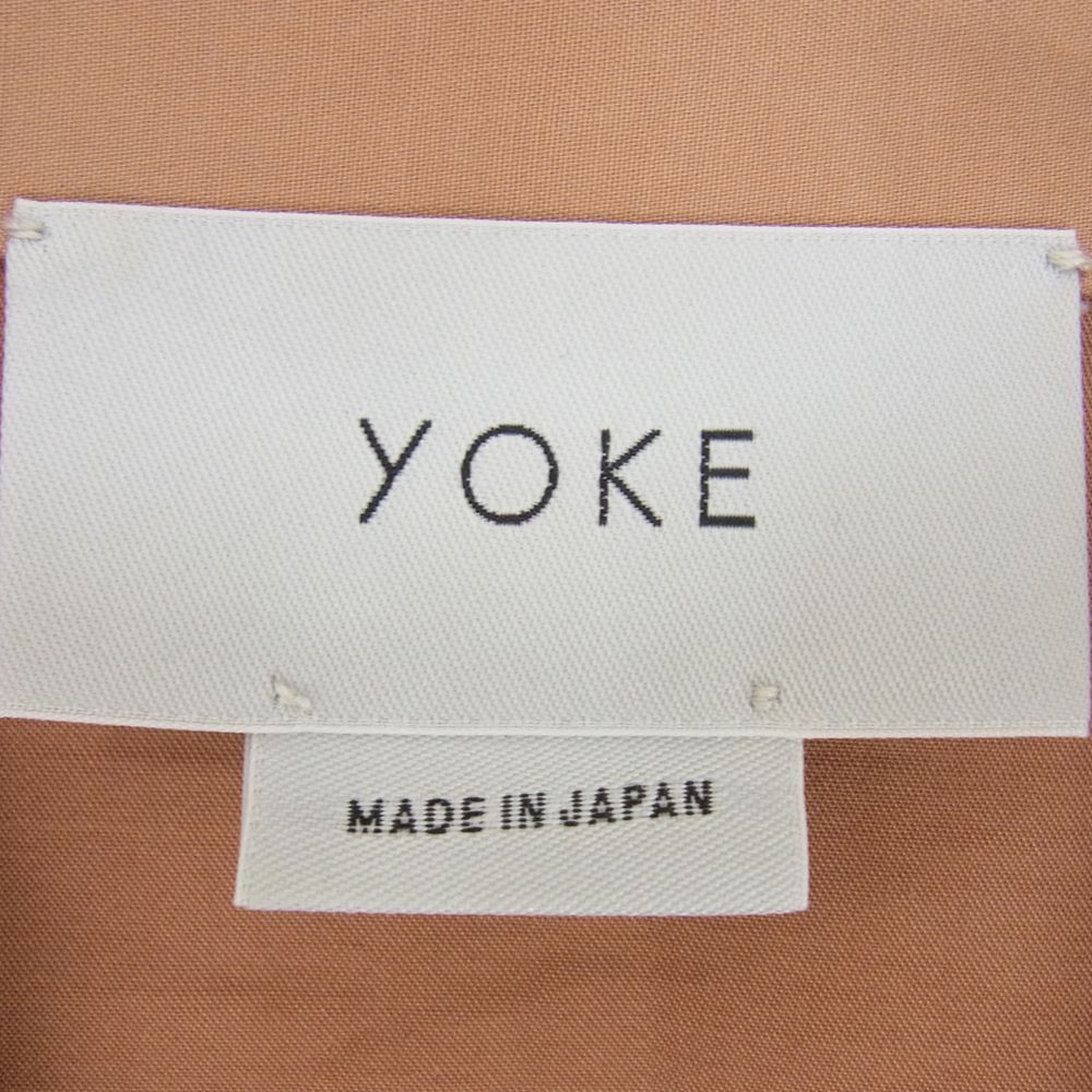 ヨーク 19SS YK19SS0030B テンセル コットン オープンカラー 長袖 シャツ ブラウン系 S【中古】