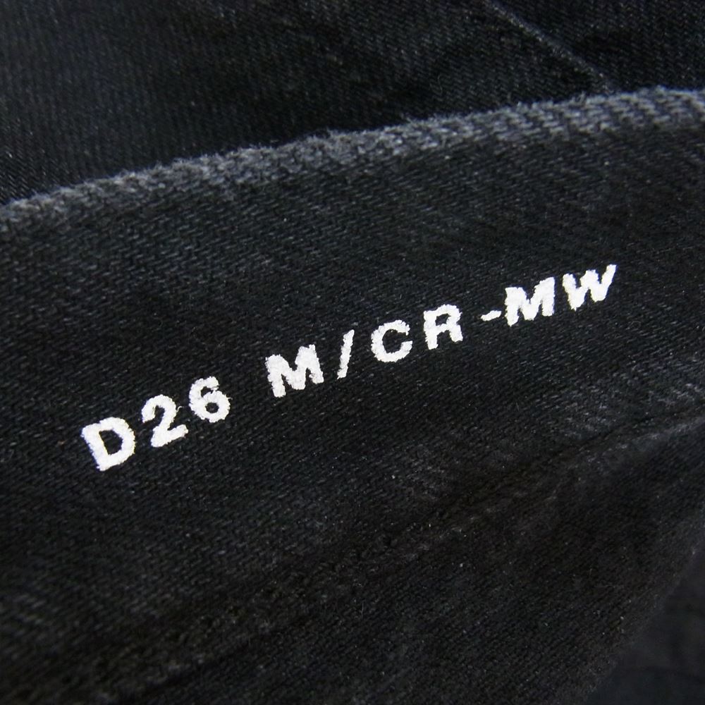 SAINT LAURENT サンローラン 21SS 644678 YY899 D26 M/CR-MW Carrot Fit Jeans キャロット フィット  ジーンズ デニム ブラック系 31【中古】