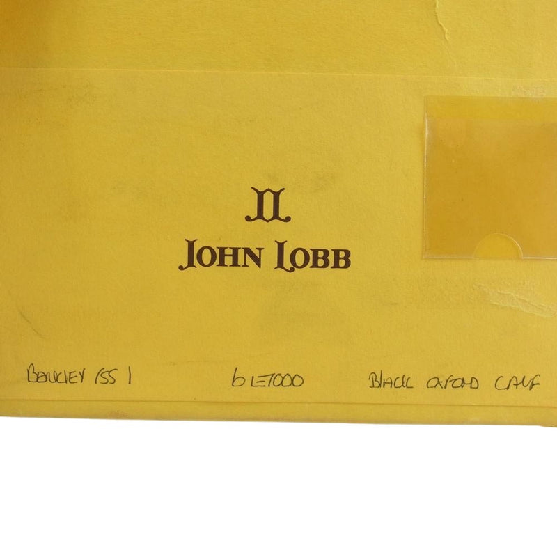 John Lobb ジョンロブ BEAKLEY オックスフォードカーフ パンチドキャップトゥ シングルモンクストラップ シューズ ブラック系 6E【美品】【中古】