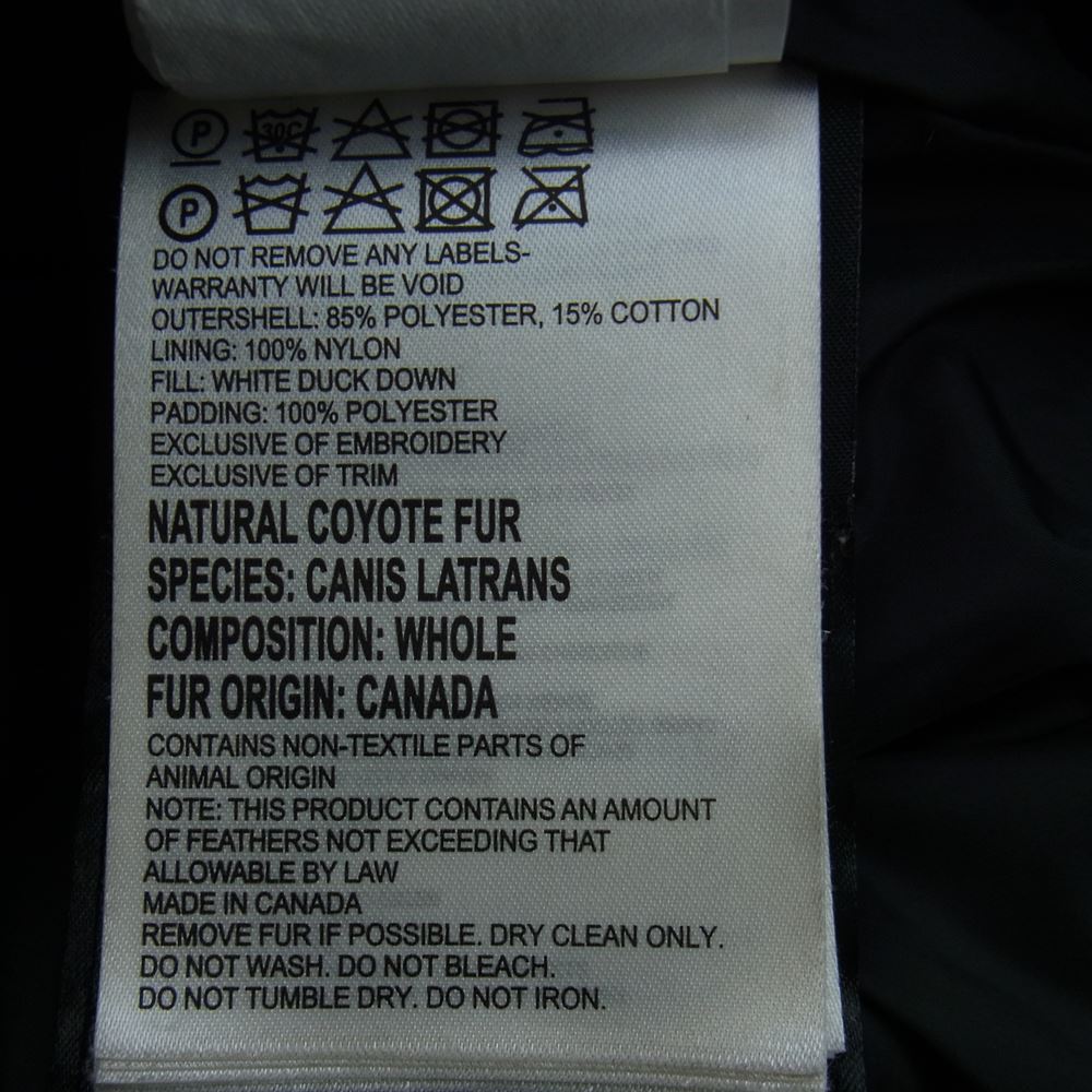 CANADA GOOSE カナダグース 2302JL 国内正規品 サザビーリーグタグ MACKENZIE PARKA マッケンジー パーカ フーデッド ジャケット フーディー ブラック系 S【中古】