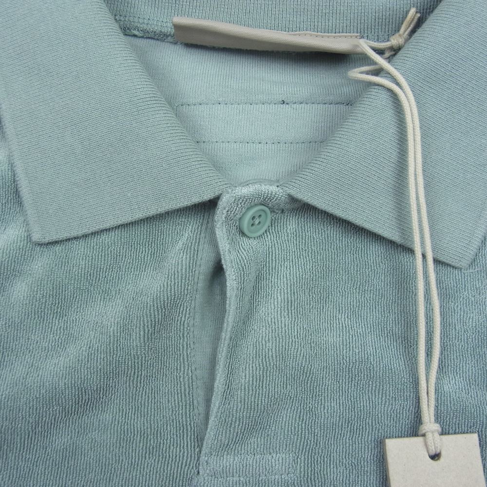 FEAR OF GOD フィアオブゴッド 23SS 125BT224051F FOG ESSENTIALS エッセンシャルズ sycamore polo パイル地 半袖 ポロシャツ グリーン系 S【中古】