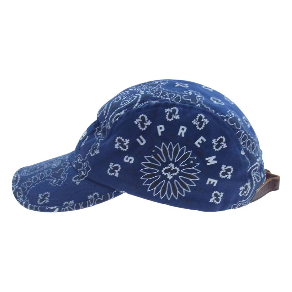 Supreme シュプリーム 21SS Bandana Camp Cap Navy バンダナ キャンプ キャップ  ネイビー系【中古】