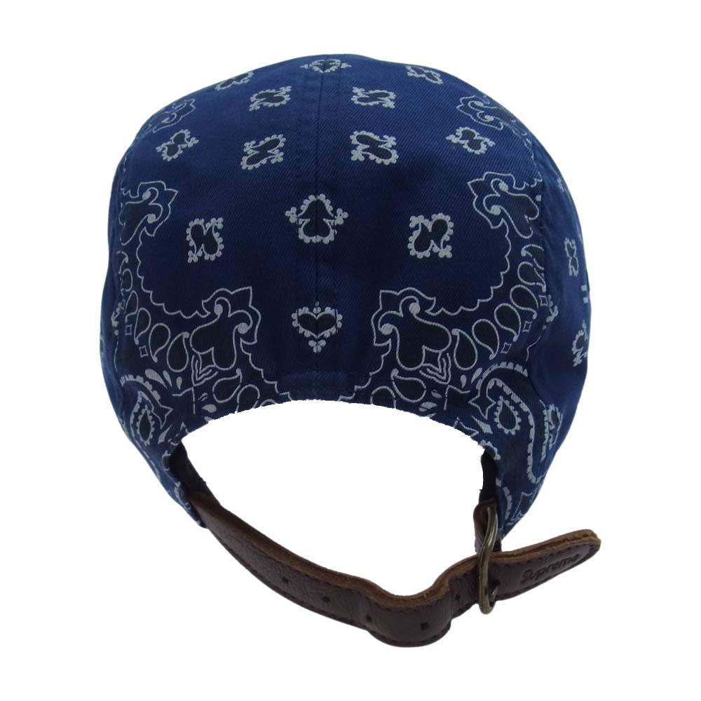 Supreme シュプリーム 21SS Bandana Camp Cap Navy バンダナ キャンプ キャップ  ネイビー系【中古】
