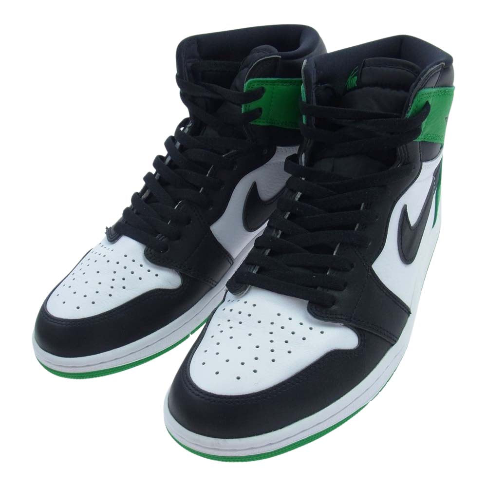 NIKE ナイキ DZ5485-031 Air Jordan 1 Retro High OG Celtics Black and Lucky Green エアジョーダン1 レトロ ハイ OG セルティックス スニーカー ホワイト系 グリーン系 ブラック系 29cm【中古】