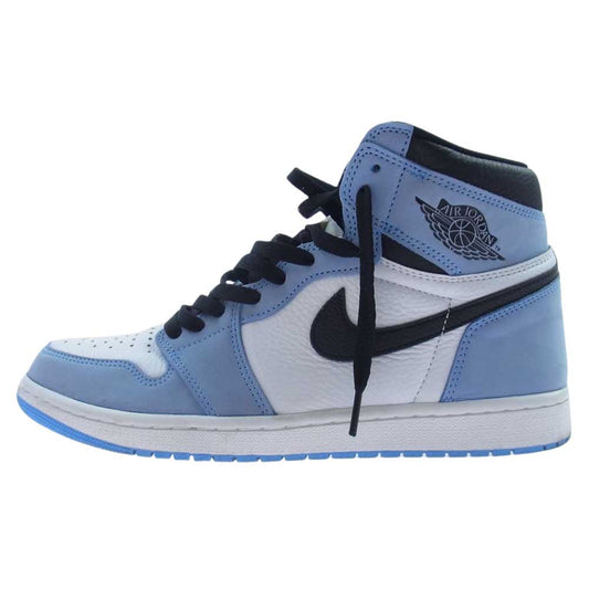 NIKE ナイキ 555088-134 Air Jordan 1 High OG University Blue エアジョーダン1 ハイ OG ユニバーシティブルー スニーカー ホワイト系 ライトブルー系 28.5cm【中古】