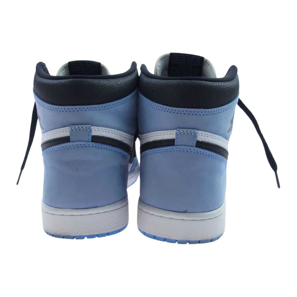 NIKE ナイキ 555088-134 Air Jordan 1 High OG University Blue エアジョーダン1 ハイ OG ユニバーシティブルー スニーカー ホワイト系 ライトブルー系 28.5cm【中古】