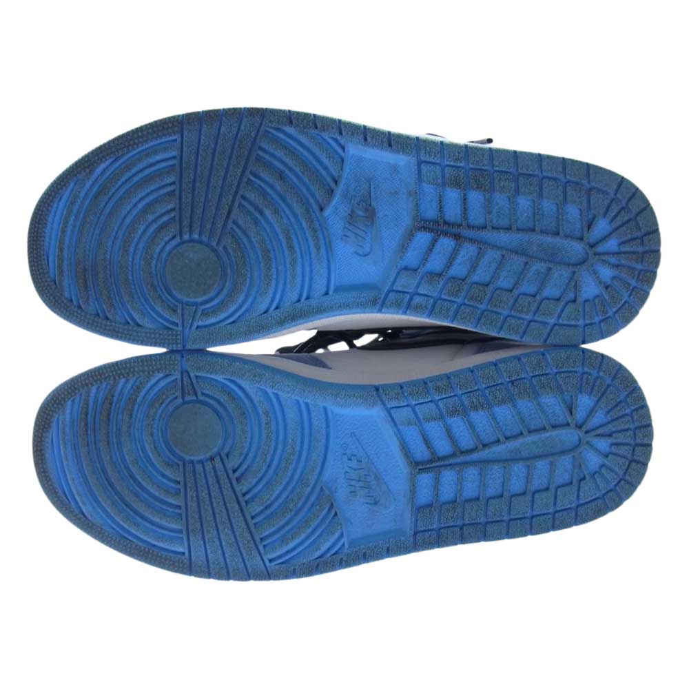 NIKE ナイキ 555088-134 Air Jordan 1 High OG University Blue エアジョーダン1 ハイ OG ユニバーシティブルー スニーカー ホワイト系 ライトブルー系 28.5cm【中古】