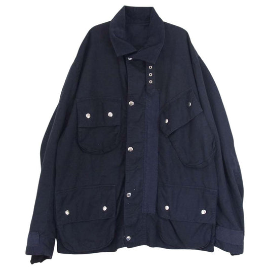 Sacai サカイ 18SS 18-01626M クラシック フィールド ジャケット リネン混 ネイビー系 2【中古】