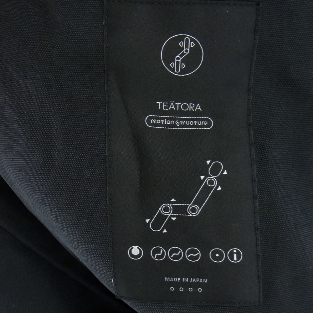 TEATORA テアトラ 20SS TT-204-MS WALLET JKT MOTION STRUCTURE ウォレット ジャケット モーション ストラクチャー スマートセキュリティー ブラック系 〇〇〇〇（4）【美品】【中古】