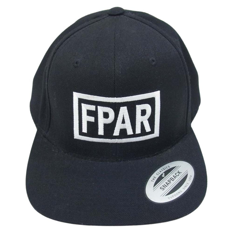 フォーティーパーセントアゲインストライツ FPAR ロゴ刺繍 キャップ 帽子 ブラック系【中古】