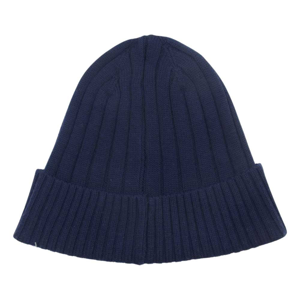 WTAPS ダブルタップス 15AW 152MADT-HT04 Beanie 04 WOOL ビーニー ウール ニット キャップ 帽子 ネイビー系 F【中古】