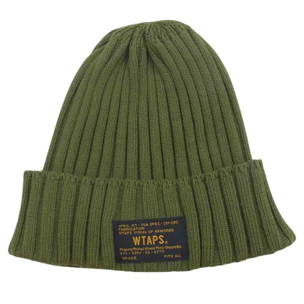 WTAPS ダブルタップス 16SS 161MADT-HT01 BIENIE 01 COPO COOLMAX ビーニー コポ クールマックス ニット キャップ 帽子 カーキ系 F【中古】