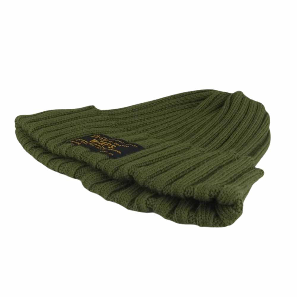 WTAPS ダブルタップス 16SS 161MADT-HT01 BIENIE 01 COPO COOLMAX ビーニー コポ クールマックス ニット キャップ 帽子 カーキ系 F【中古】