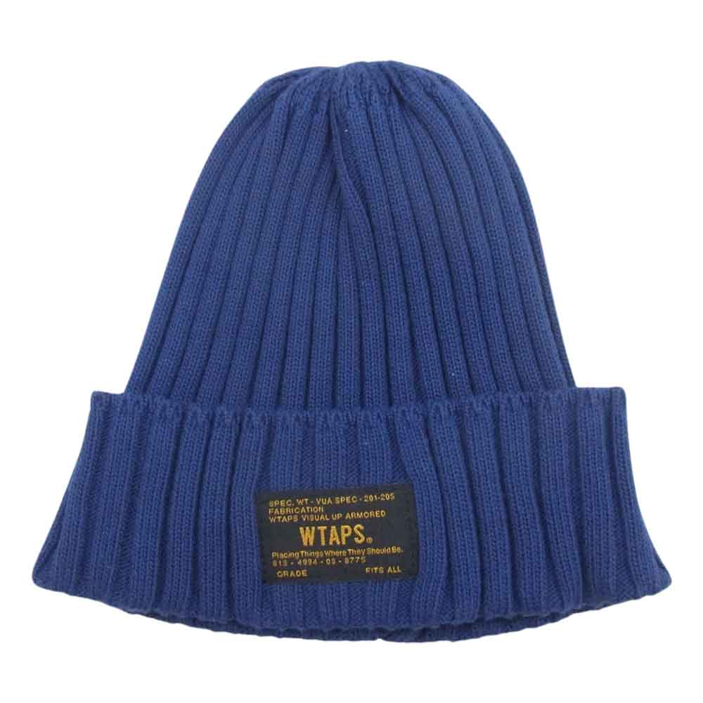 WTAPS ダブルタップス 16SS 161MADT-HT01 BIENIE 01 COPO COOLMAX ビーニー コポ クールマックス ニット キャップ 帽子 ネイビー系 F【中古】