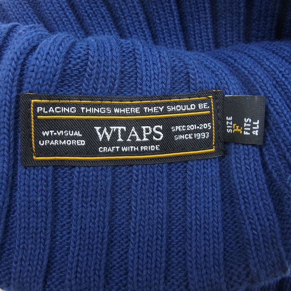 WTAPS ダブルタップス 16SS 161MADT-HT01 BIENIE 01 COPO COOLMAX ビーニー コポ クールマックス ニット キャップ 帽子 ネイビー系 F【中古】