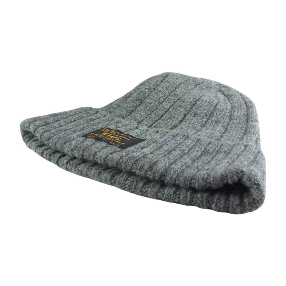 WTAPS ダブルタップス 13AW 132MADT-HT01 BEANIE 01 WOOL J C RENNIE ビーニー ウール レニー ニット キャップ 帽子 グレー系【中古】