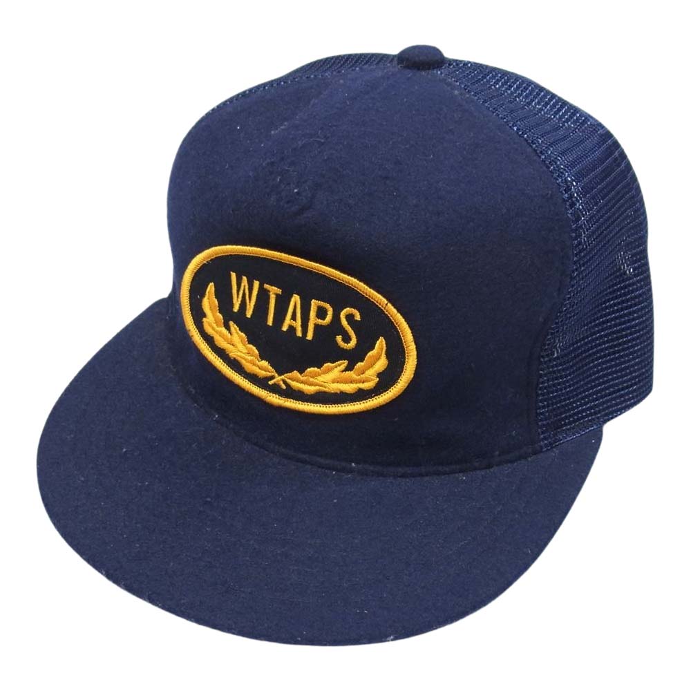 WTAPS ダブルタップス 14AW 142MYDT-HT03 MILITIA 03 CAP POLYESTER ミリティア キャップ ポリエステル メッシュ 帽子 ネイビー系【中古】