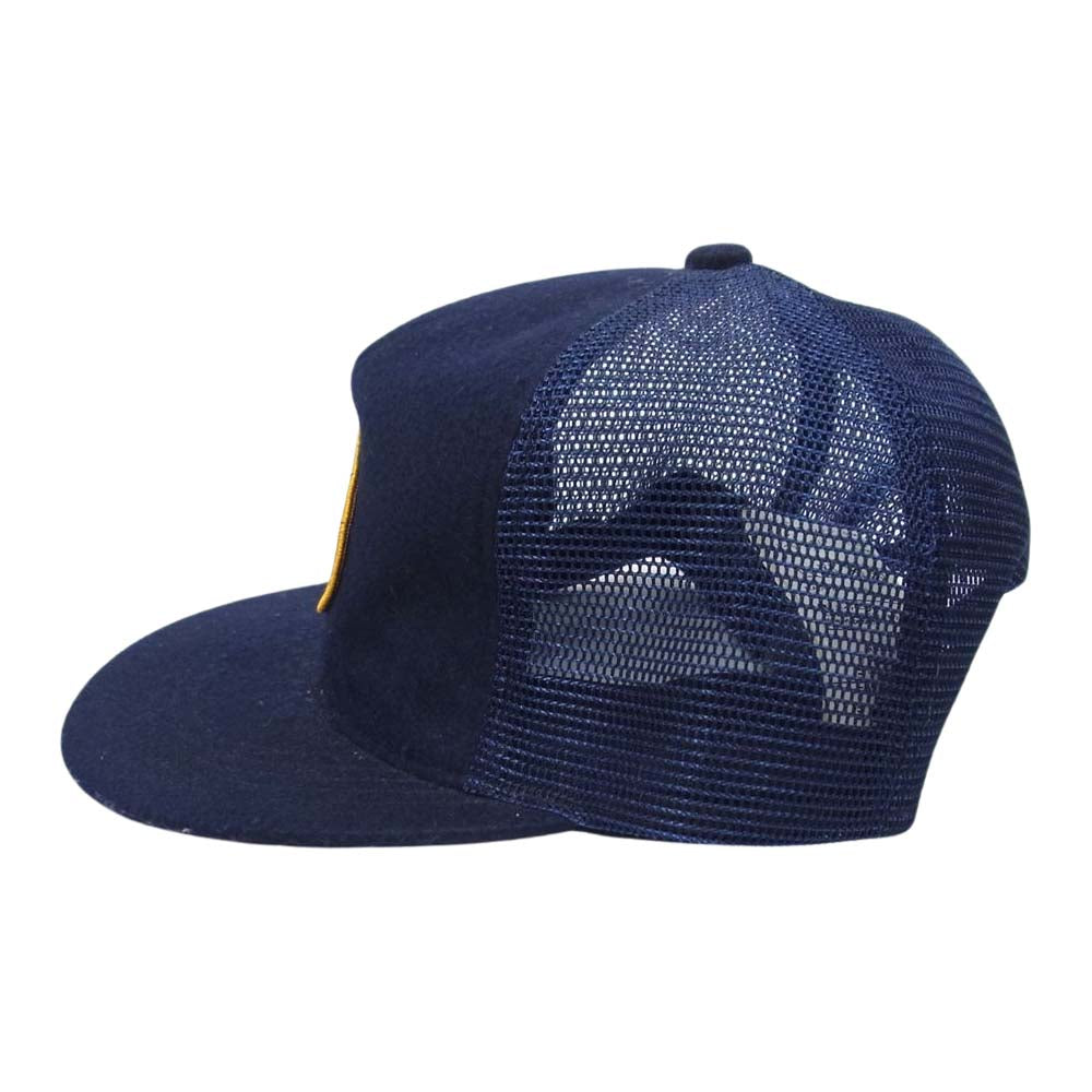 WTAPS ダブルタップス 14AW 142MYDT-HT03 MILITIA 03 CAP POLYESTER ミリティア キャップ ポリエステル メッシュ 帽子 ネイビー系【中古】