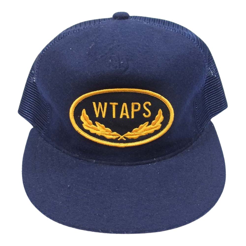 WTAPS ダブルタップス 14AW 142MYDT-HT03 MILITIA 03 CAP POLYESTER ミリティア キャップ ポリエステル メッシュ 帽子 ネイビー系【中古】