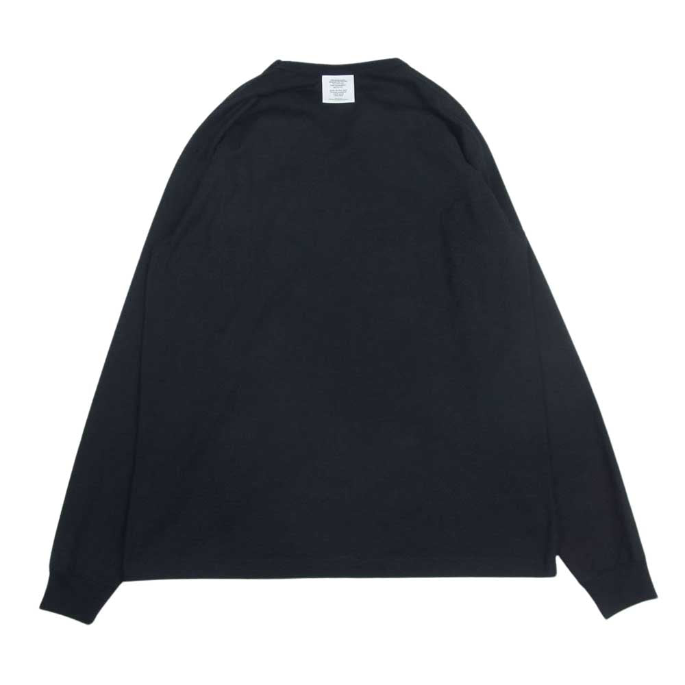 WTAPS ダブルタップス 21SS 211ATDT-CSM17 INSECT02 / LS / COPO ロゴ プリント ポケット 長袖 Tシャツ ロングスリーブ ロンT ブラック系 03【中古】