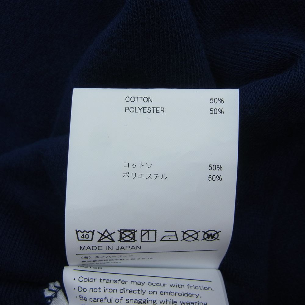 WTAPS ダブルタップス 21AW 212ATDT-CSM17 WTVUA CREW NECK COPO クルーネック スウェット ネイビー系 03【中古】