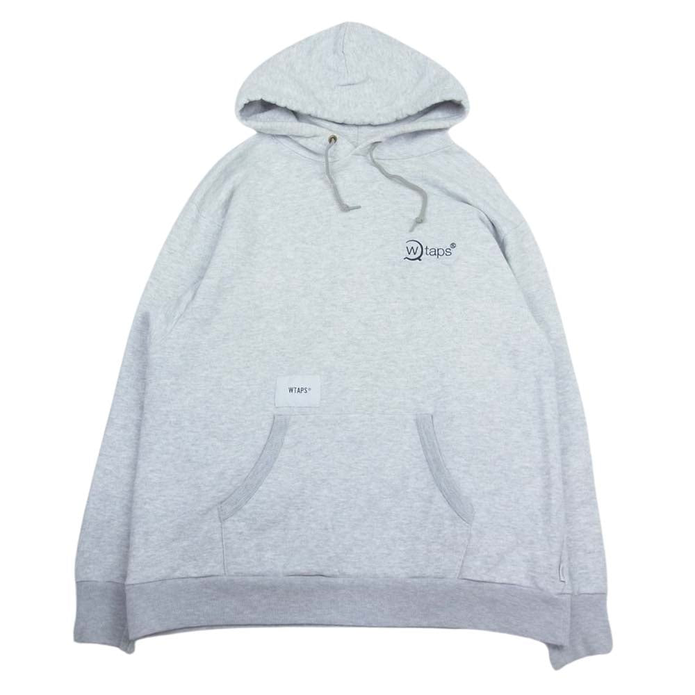 WTAPS ダブルタップス 19AW 192ATDT-CSM16 AXE. DESIGN HOODED 02 SWEAT SHIRT フーデッド スウェット シャツ パーカー フーディー フード ロゴ刺? グレー系 02【中古】