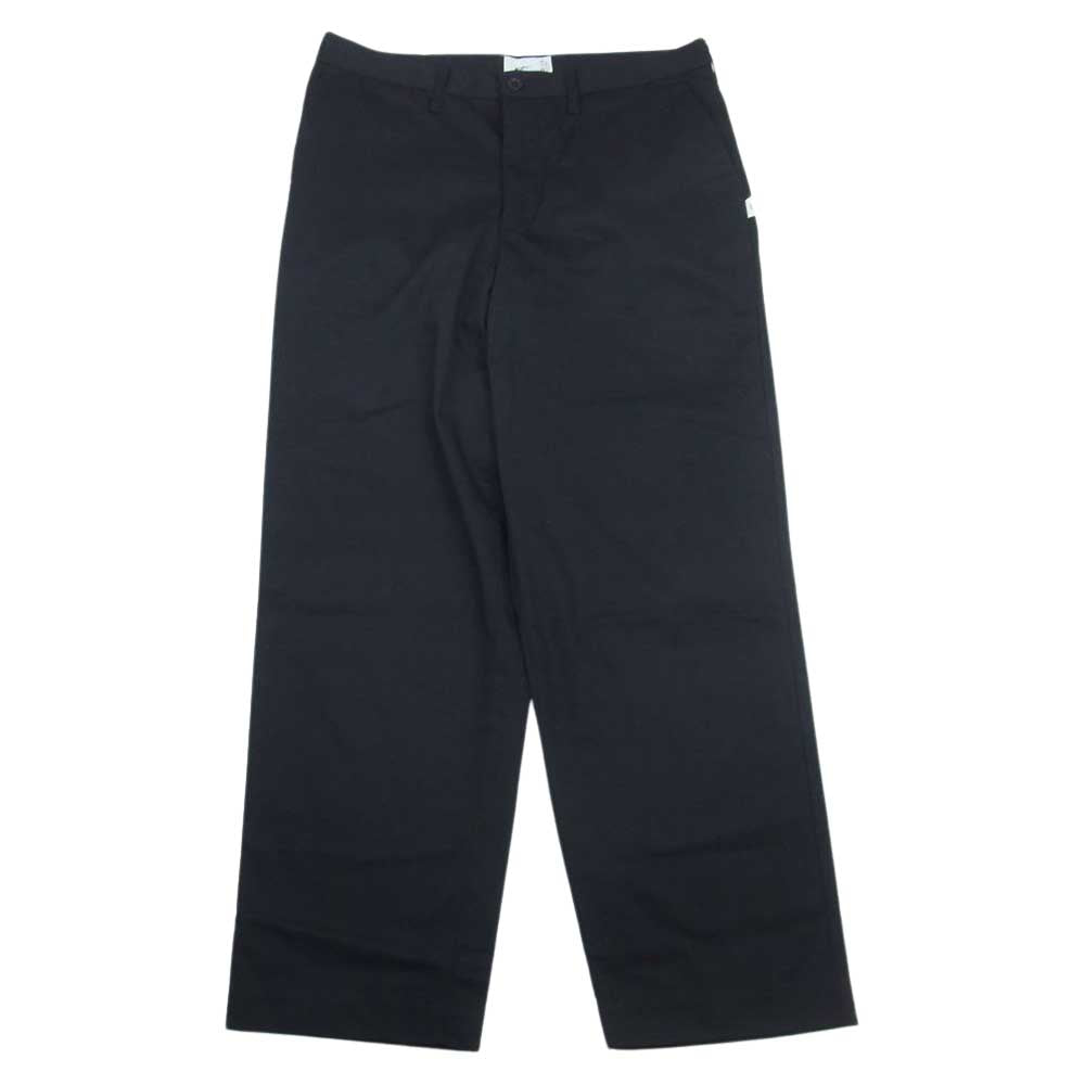 WTAPS ダブルタップス 22AW 222BRDT-PTM04 CREASE TROUSERS クリーストラウザーズ スラックス パンツ ブラック系 04【中古】