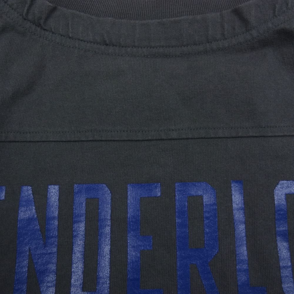 TENDERLOIN テンダーロイン 20AW FOOTBALL SHT フットボール シャツ 七分袖 Tシャツ バックロゴ プリント グレー系 XL【中古】