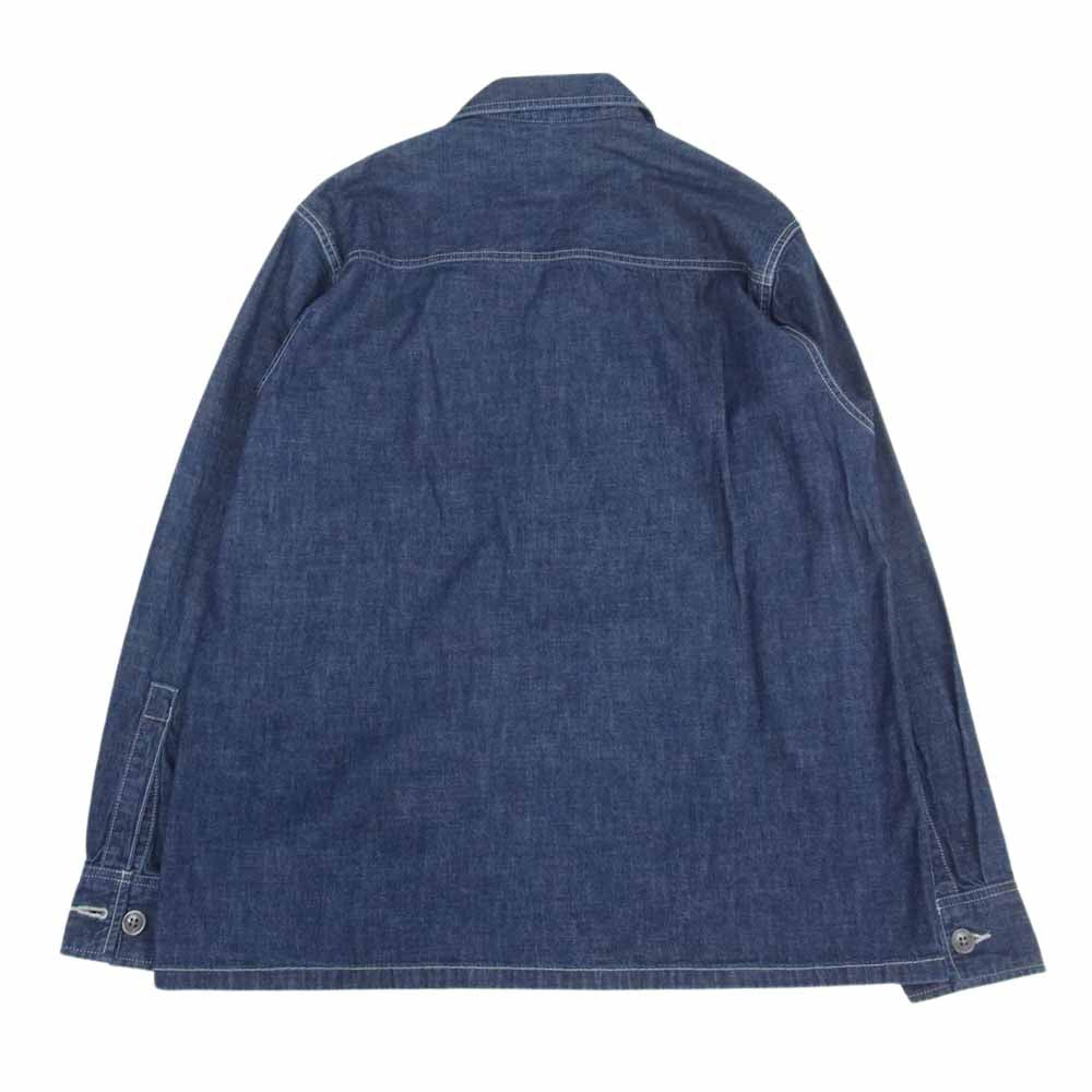 WTAPS ダブルタップス 19SS 191WVDT-SHM02 L/S DENIM WORK SHIRT デニム ワーク シャツ コットン 長袖 インディゴブルー系 02【中古】