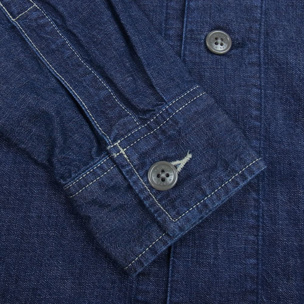WTAPS ダブルタップス 19SS 191WVDT-SHM02 L/S DENIM WORK SHIRT デニム ワーク シャツ コットン 長袖 インディゴブルー系 02【中古】