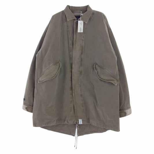 DESCENDANT ディセンダント 18AW 182WVDS-JKM03 CRICKET TWILL JACKET クリケット ツイル ジャケット 裏地キルティング ライトブラウン系 カーキ系 ２【中古】