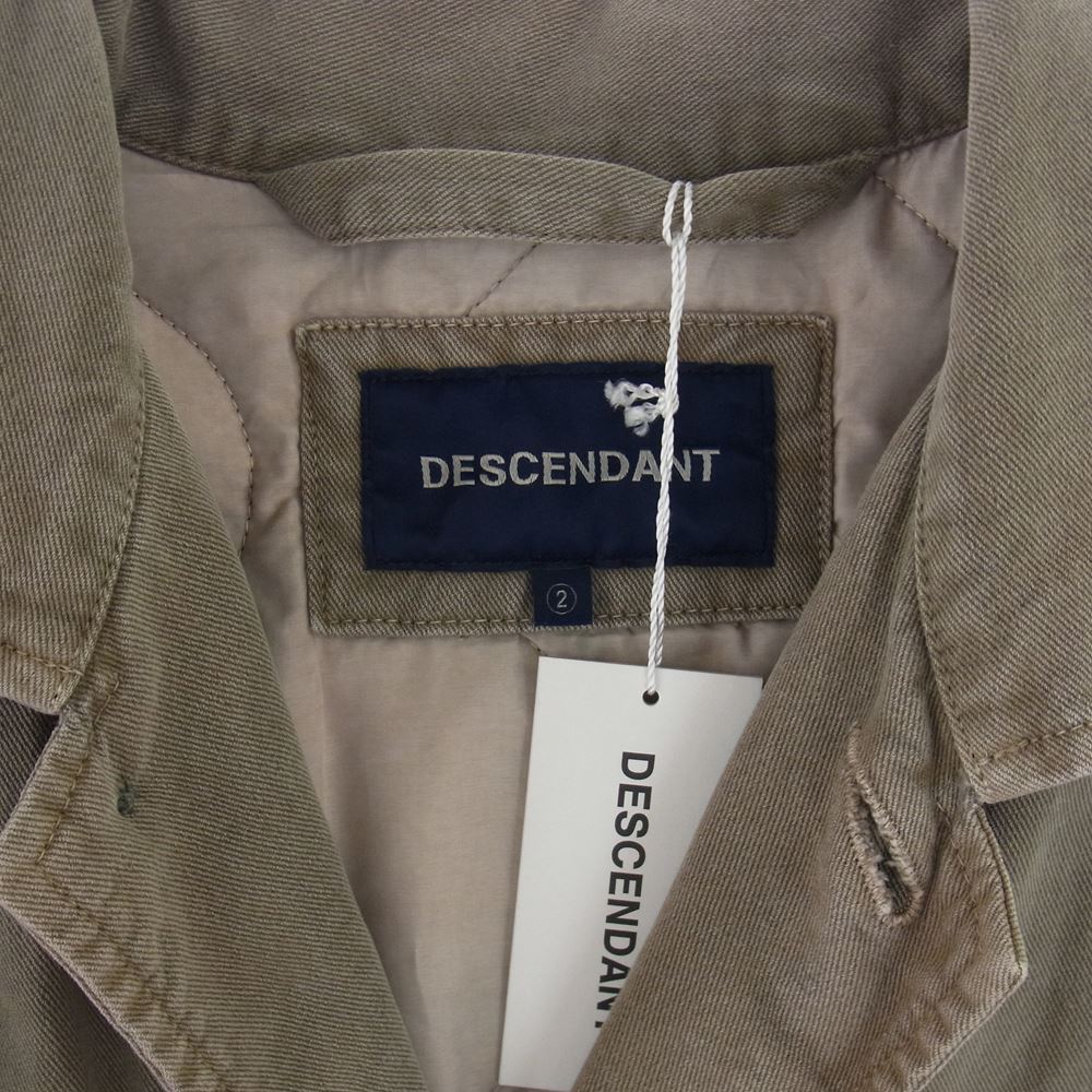 DESCENDANT ディセンダント 18AW 182WVDS-JKM03 CRICKET TWILL JACKET クリケット ツイル ジャケット 裏地キルティング ライトブラウン系 カーキ系 ２【中古】