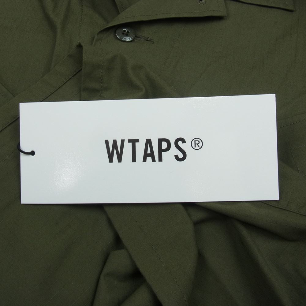 WTAPS ダブルタップス 21AW 212BRDT-SHM03 MODULAR LS COTTON RIPSTOP モジュラー コットン リップストップ 再構築 カモフラ 迷彩 切替 カーキ系 03【中古】