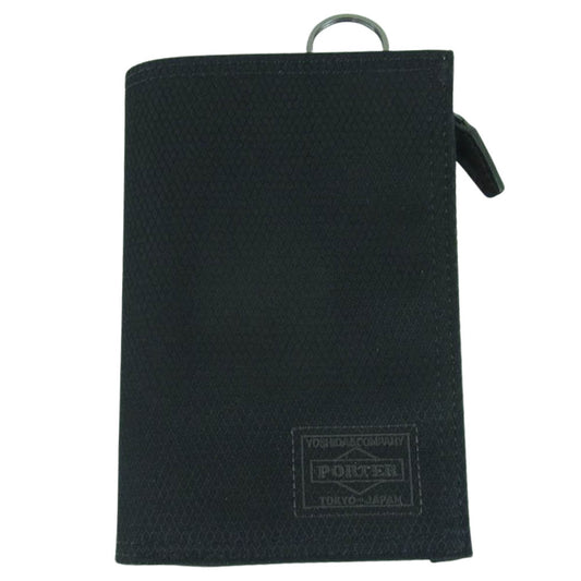 PORTER ポーター 653-09755 DILL WALLET M ディル 2つ折り ウォレット 財布 Lサイズ ブラック系【美品】【中古】
