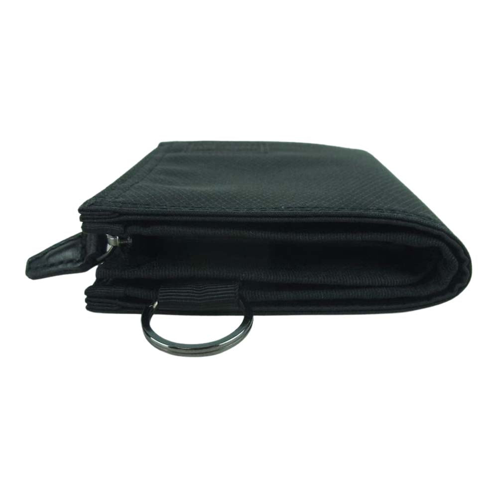 PORTER ポーター 653-09755 DILL WALLET M ディル 2つ折り ウォレット 財布 Lサイズ ブラック系【美品】【中古】