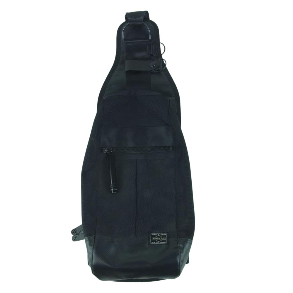 PORTER ポーター 703-08000 HEAT SLING SHOULDER BAG ヒート ワン ショルダー ボディ バッグ 日本製 ブラック系【中古】