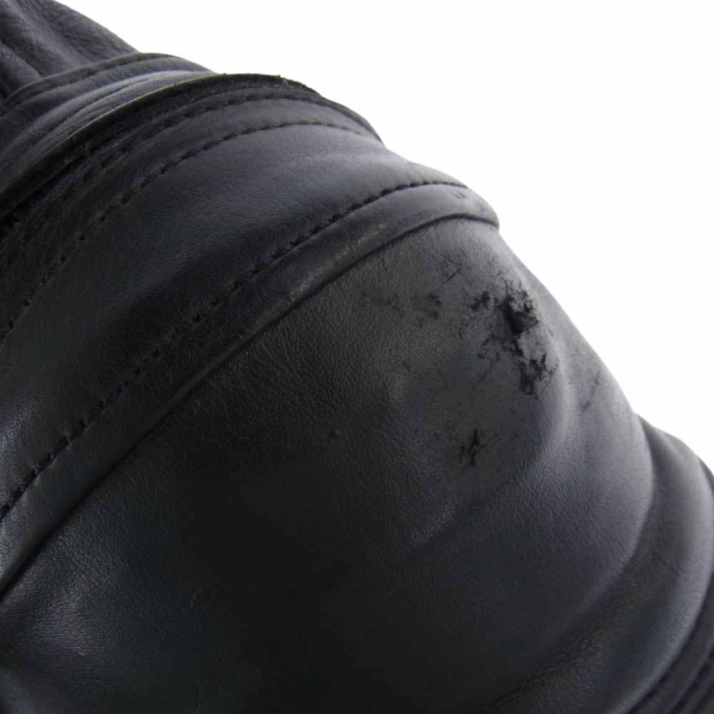 KADOYA カドヤ エルボー&ショルダー&背面プロテクター着脱式 ホースハイド レザー ライダース ジャケット ブラック系 L【中古】