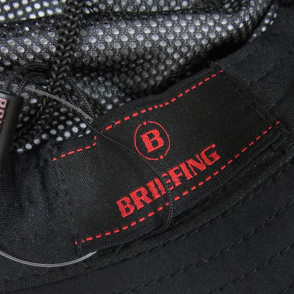 BRIEFING ブリーフィング BRG231M73 RAIN HAT レイン バケット ハット ブラック系 L【新古品】【未使用】【中古】